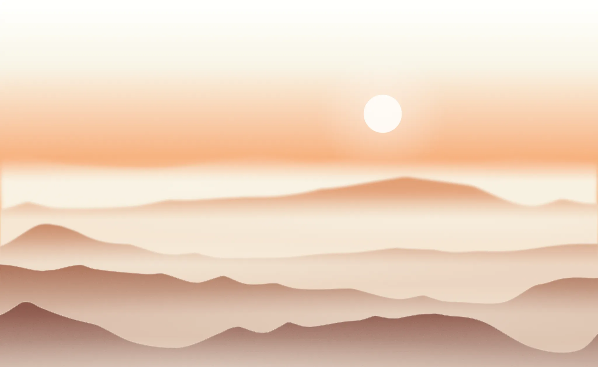 Atmospheric warm sunrise gradient