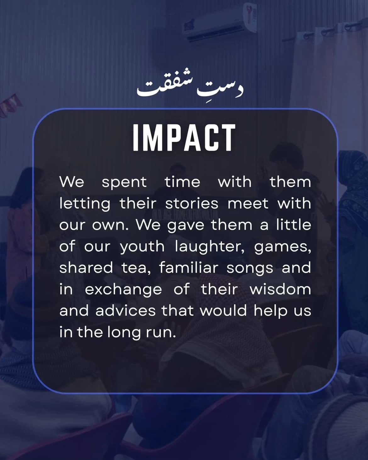 Team Sahara and WISH Old Age Home Care